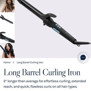 1” Long Barrel Curling Iron